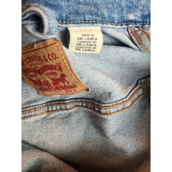 Levi Strauss & CO red tag jean jacket Women’s Large - Picture 10 of 13